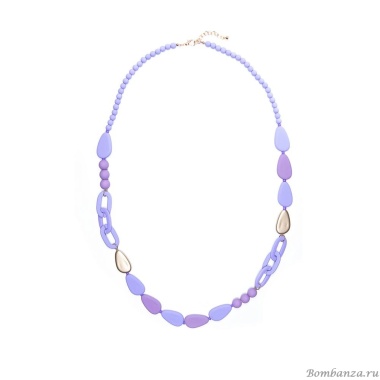 Колье Moon Paris, Lorian, со вставками из каучука, ML-22.02-018 сиреневый Колье Moon Paris, Lorian, со вставками из каучука, ML-22.02-018 сиреневый
