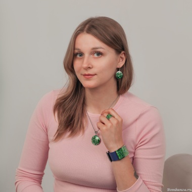 Браслет Fiore Luna, на кожаном синем ремешке, CB00230-11 G/S Браслет Fiore Luna, на кожаном синем ремешке, CB00230-11 G/S