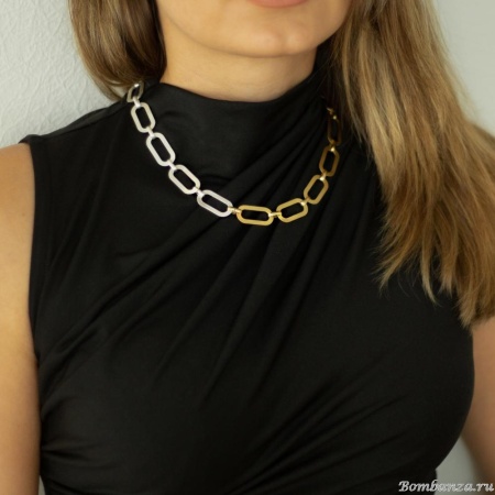 Колье Dansk Copenhagen, Audrey, двухцветный металл, DNSK25.1-9C2307019 серебристый