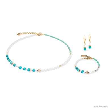 Серьги Coeur de Lion, Turquoise-Green, 1126/20-0605 Серьги Coeur de Lion, Turquoise-Green, 1126/20-0605