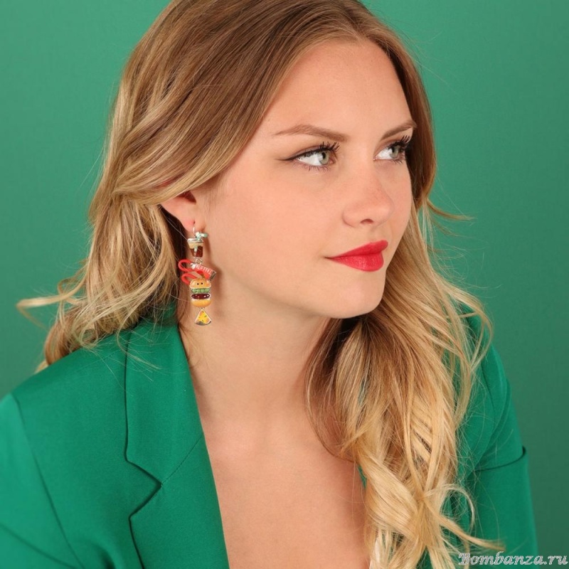 Серьги TARATATA, Ketchup, асимметричные,смола,блестки,микрошарики, TT-W23-08758-10M серебристый Серьги TARATATA, Ketchup, асимметричные,смола,блестки,микрошарики, TT-W23-08758-10M серебристый