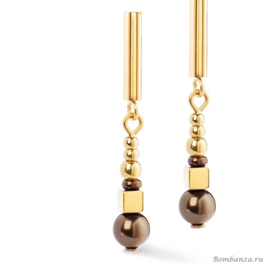 Серьги Coeur de Lion, Brown, 4312/21-1100 Серьги Coeur de Lion, Brown, 4312/21-1100