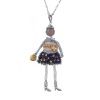 Подвеска Miamelie, кукла Даниеле, MiA-2408-CL7426 серебристый Подвеска Miamelie, кукла Даниеле, MiA-2408-CL7426 серебристый