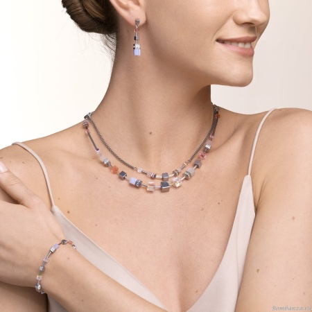 Колье Coeur de Lion  4 в 1, Multicolor Pastel 5007/10-1522. Германия