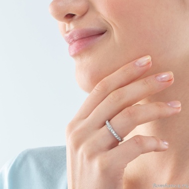 Кольцо Coeur de Lion, Crystal-Silver, 0127/40-1817 54 Кольцо Coeur de Lion, Crystal-Silver, 0127/40-1817 54