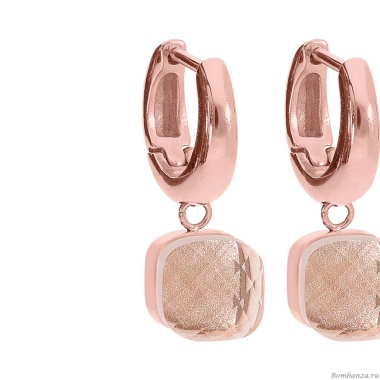 Серьги Qudo, Firenze apricot, 300383 R/RG Серьги Qudo, Firenze apricot, 300383 R/RG