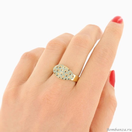 Кольцо TARATATA, Fuchsia, разъемное, со смолой и золотой краской, TT-E25-02404-207 зеленый