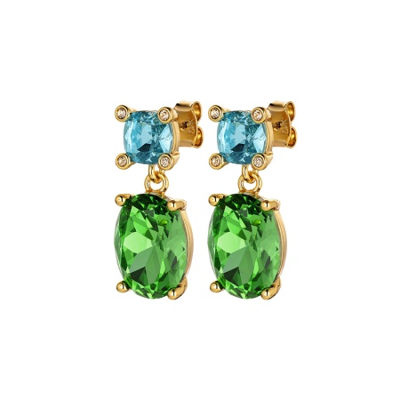 Серьги Dyrberg Kern, ANTONIA SG AQUA/GREEN, 420093 BL/G/G