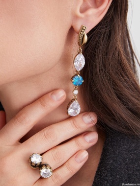 OR0588-0431 ACQUAMARINA СЕРЬГИ SEGRETI DELL'OCEANO SEGRETI DELL'OCEANO OR0588-0431 CERCHIO ACQUAMARINA