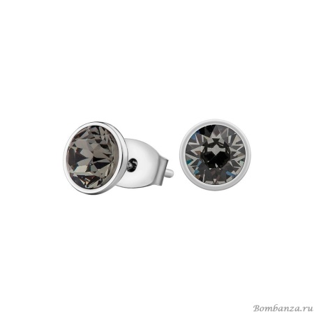 Пусеты Fiore Luna, Crystal Silver Night