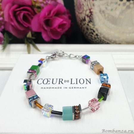 Комплект Coeur de Lion, Multicolour Pastel, серьги и браслет. Германия