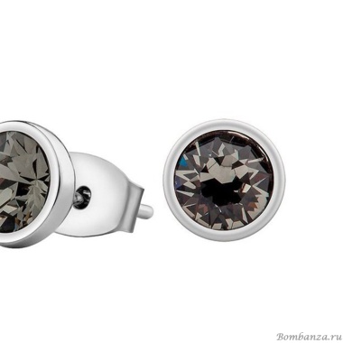 Пусеты Fiore Luna, Black Diamond