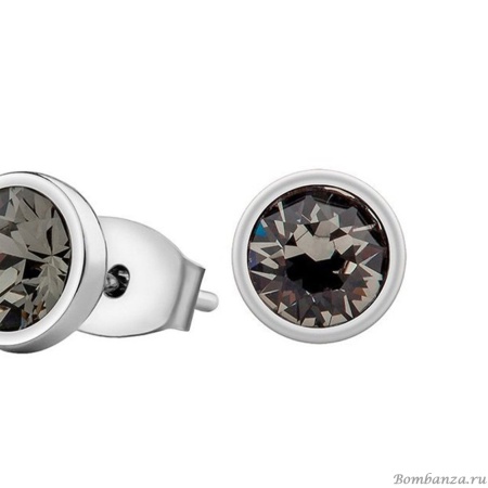 Пусеты Fiore Luna, Black Diamond