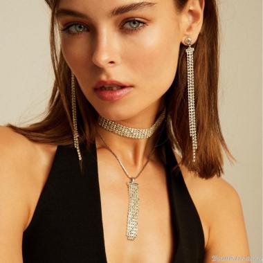 Серьги VIDDA, Eternity, с кристаллами Swarovski, VD23.2-01788 янтарный