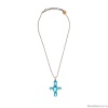Колье Thot Gioielli, с подвеской-крестом и рейнстоунами, TG25.1-CLV51 аквамариновый Колье Thot Gioielli, с подвеской-крестом и рейнстоунами, TG25.1-CLV51 аквамариновый