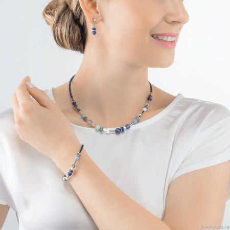 Браслет Coeur de Lion,  Blue-Silver, 4351/30-0717. Германия