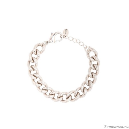 Браслет Tucco, Mikonos, с объемными звеньями, TC-TMPU71 серебристый