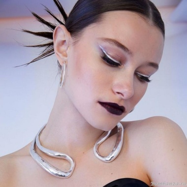 Колье VIDDA, Futura, гривна, металл, VD22-01450 серебристый Колье VIDDA, Futura, гривна, металл, VD22-01450 серебристый