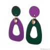 Серьги Nuance, асимметричные, с подвеской, NFN-24.04-057 зеленый