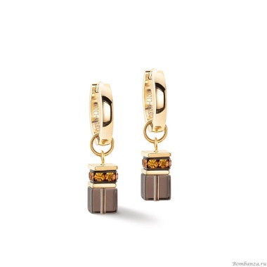 Серьги Coeur de Lion, Brown-Gold, 4524/21-1116 Серьги Coeur de Lion, Brown-Gold, 4524/21-1116
