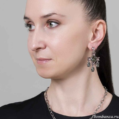 Серьги Dyrberg Kern, LEONORA SS GREY / VINTAGE ROSE, 450002 Серьги Dyrberg Kern, LEONORA SS GREY / VINTAGE ROSE, 450002
