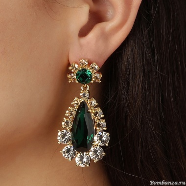 Серьги Dyrberg Kern, LUCIA SG GREEN, 390068 Серьги Dyrberg Kern, LUCIA SG GREEN, 390068