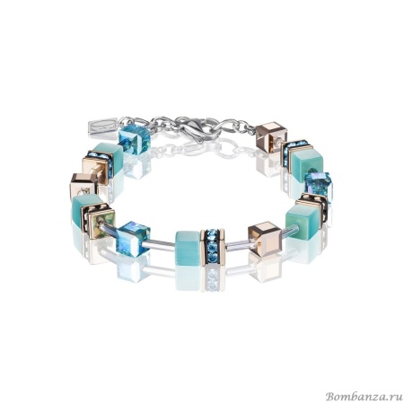 Браслет Coeur de Lion GeoCUBE®, Aqua, 4016/30-2000