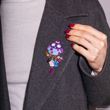 Брошь Shadore, Сова с домиком