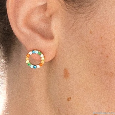 Серьги Coeur de Lion, Multicolor Gold, 2057/21-1516 Серьги Coeur de Lion, Multicolor Gold, 2057/21-1516