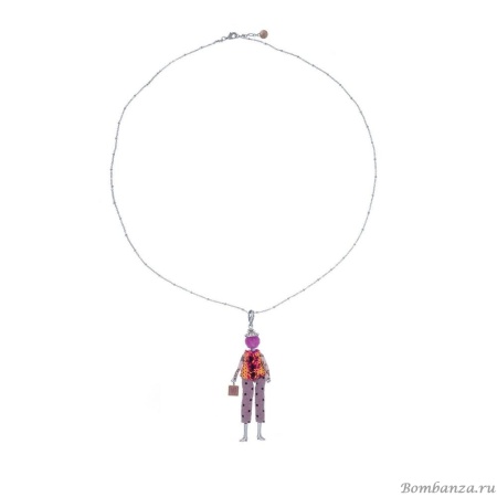 Подвеска Miamelie, кукла Миранда, MiA-2401-CL5465 серебристый Подвеска Miamelie, кукла Миранда, MiA-2401-CL5465 серебристый