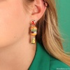 Серьги TARATATA, Ketchup, асимметричные,смола,глиттер,микрошарики, TT-W23-08955-10M серебристый Серьги TARATATA, Ketchup, асимметричные,смола,глиттер,микрошарики, TT-W23-08955-10M серебристый