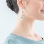 Серьги Coeur de Lion, Blue-Silver, 4521/21-0717. Германия