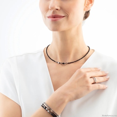 Колье Coeur de Lion, Black, 4464/10-1300 Колье Coeur de Lion, Black, 4464/10-1300