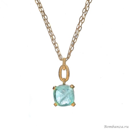 Колье Estrosia, с празиолитом, ES-CLM9-13A мятный