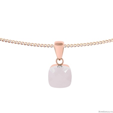 Колье Qudo, Firenze Dark Rose Opal, 400020.1 R/RG Колье Qudo, Firenze Dark Rose Opal, 400020.1 R/RG