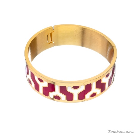 Браслет Francesca Bianchi, кафф, с эмалью, FB25.2-LAS5 красный, 6см