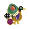 Брошь TARATATA, Jeu De L`oie, с цветной смолой, TT-H24-01202-20M золотистый Брошь TARATATA, Jeu De L`oie, с цветной смолой, TT-H24-01202-20M золотистый