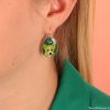 Серьги TARATATA, Tootoo, асимметричные, со смолой и блестками, TT-W23-10777-10M серебристый Серьги TARATATA, Tootoo, асимметричные, со смолой и блестками, TT-W23-10777-10M серебристый