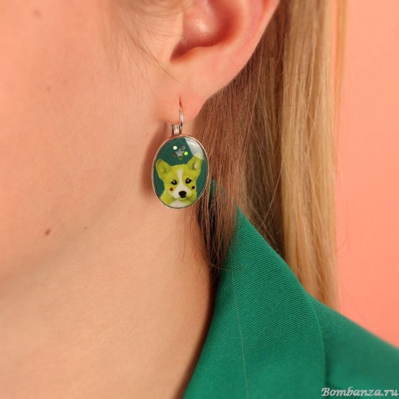 Серьги TARATATA, Tootoo, асимметричные, со смолой и блестками, TT-W23-10777-10M серебристый Серьги TARATATA, Tootoo, асимметричные, со смолой и блестками, TT-W23-10777-10M серебристый