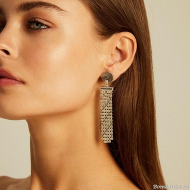 Серьги VIDDA, Eternity, с кристаллами Swarovski, VD23.2-01791 янтарный