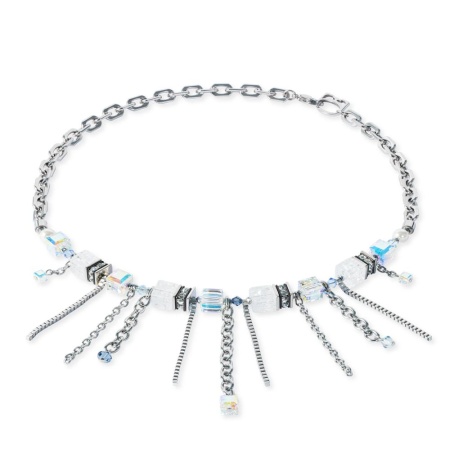 Колье Coeur de Lion, Crystal-Silver, 3020/10-1817