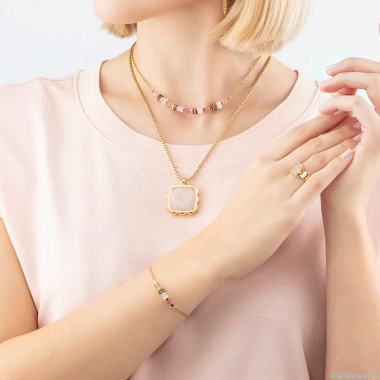 Серьги Coeur de Lion, Square Rose Quartz Rose-Gold, 1200/21-1916 Серьги Coeur de Lion, Square Rose Quartz Rose-Gold, 1200/21-1916