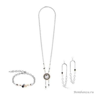 Браслет Coeur de Lion, Black-Crystal, 1134/30-1318. Германия