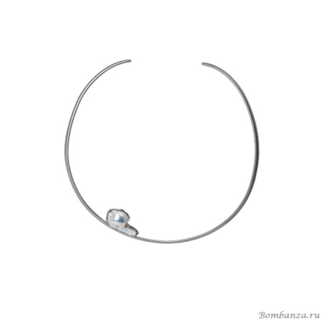 Колье Katerina Vassou, Lulit, гривна, с жемчугом, KV23.2-308328 серебристый