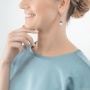 Серьги Coeur de Lion, Capri Blue, 4013/20-0756. Германия