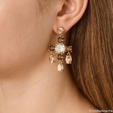 Серьги Dyrberg Kern, LEONORA SG GOLDEN /BROWN, 450000 Серьги Dyrberg Kern, LEONORA SG GOLDEN /BROWN, 450000