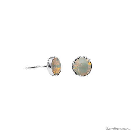 Пусеты Fiore Luna, Light Grey Opal