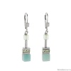 Серьги Coeur de Lion GeoCUBE®, Light Green, 4017/20-0520
