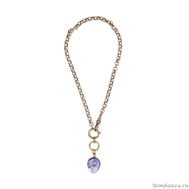 Колье Alcozer&J, с аметистом, AL2502-C88ID24 сиреневый
