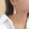 Серьги Nature Bijoux, Pondichery, жемчуг, горный хрусталь, кость, говлит, NB24.1-12-79255 белый Серьги Nature Bijoux, Pondichery, жемчуг, горный хрусталь, кость, говлит, NB24.1-12-79255 белый